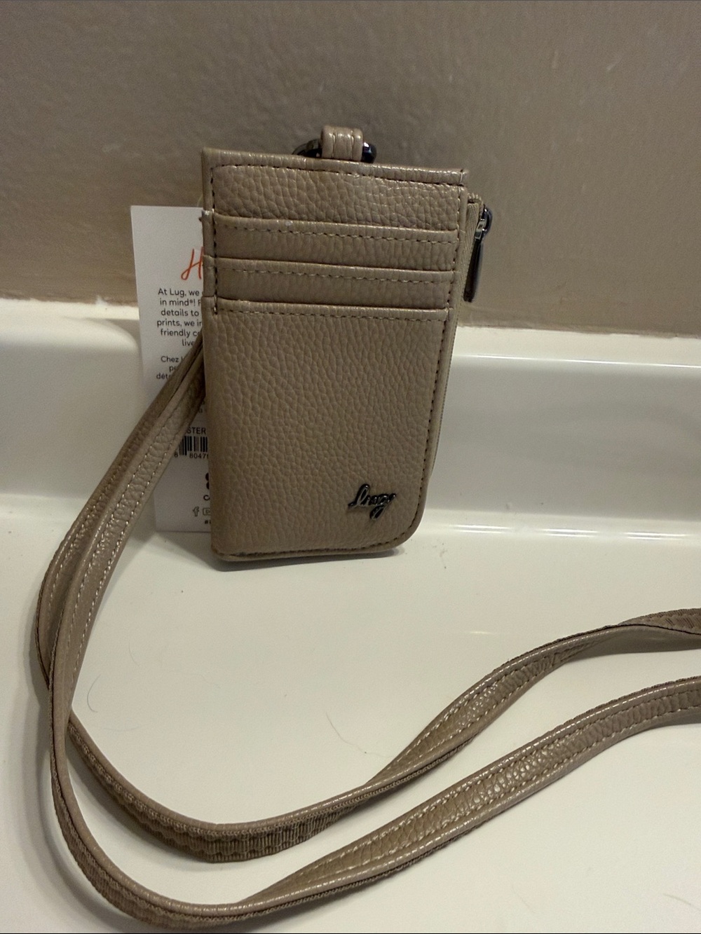 lug Twister vegan leather sand taupe